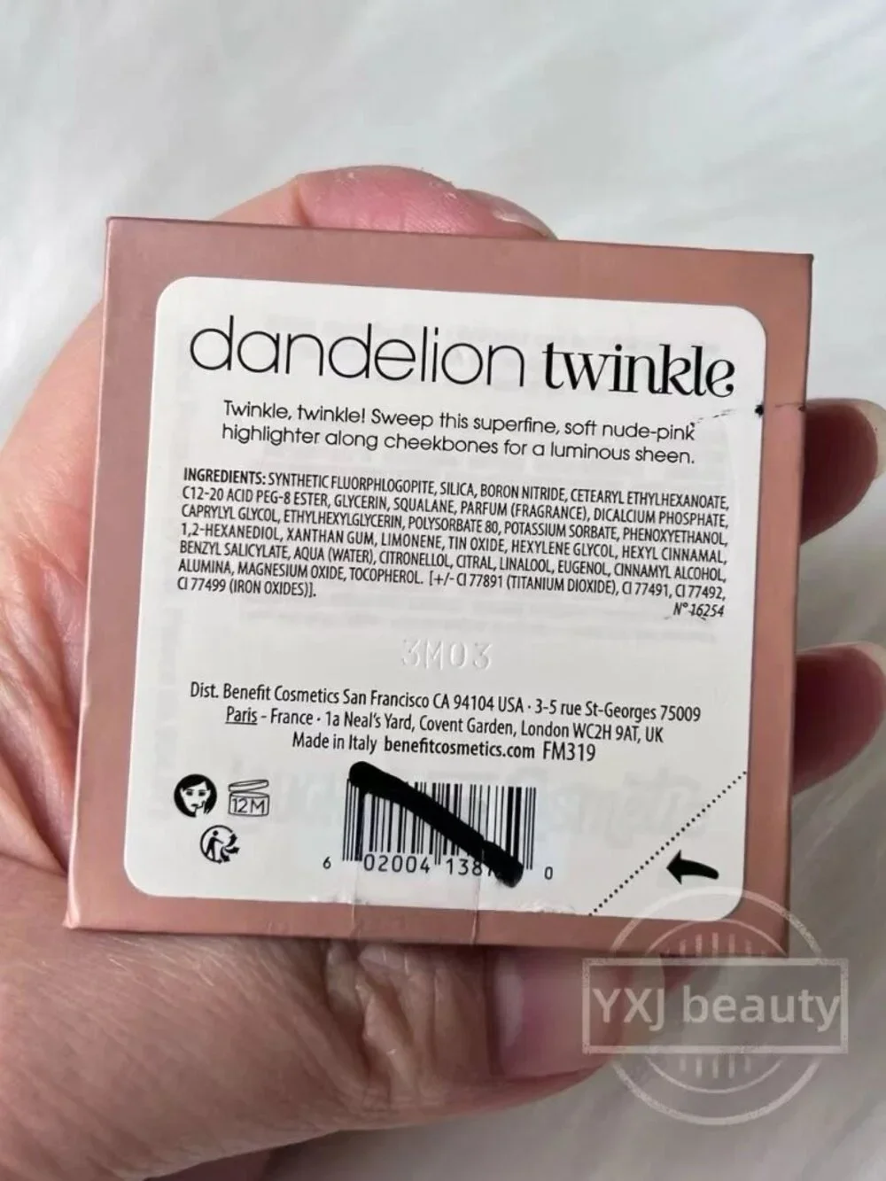New Benefit Dandelion Twinkle Shimmer Finish Powder Highlighter Full Size 3 g - Picture 4 of 4